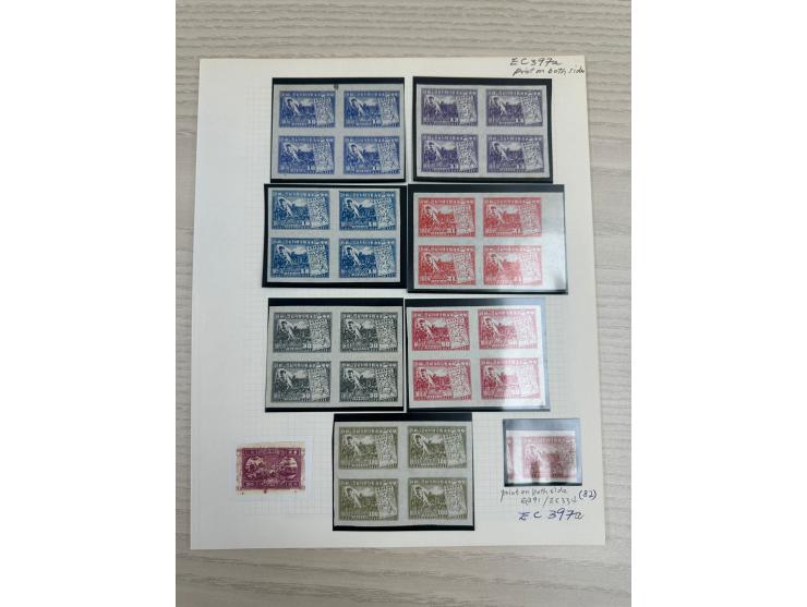 plus an extra imperf $3 with printing on both sides variety (Yang EC384-494, EC395-405, EC397a). VF-F.